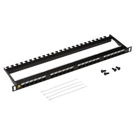  Патч-панель Lanmaster LAN-PPC24U5E 19" 0.5U 24xRJ45 кат.5e UTP 