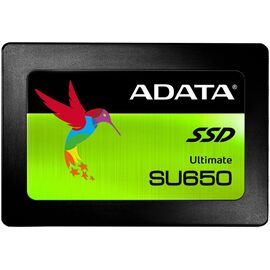  SSD 2,5" 480GB SATA3 Adata Ultimate SU650, box (ASU650SS-480GT-R) (3D TLC, R/W: up to 520/450MB/s, 280 TBW, MTBF : 2 млн. часов) 