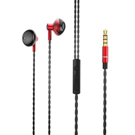  Проводные наушники BOROFONE BM14 Skymelody, Jack 3.5mm, 1.2 м, красный 