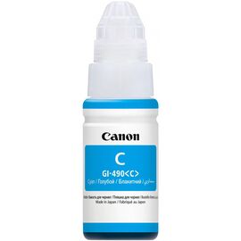  Чернила Canon GI-490 C для Pixma G1400/G2400/G3400, Cyan, 70 мл., (0664C001) 