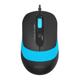  Мышь A4Tech Fstyler FM10 черный/синий оптич. 1600dpi USB 4but (FM10 BLUE) 