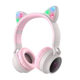  Наушники полноразмерные bluetooth HOCO W27 Cat ear (серый) 
