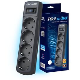  Сетевой фильтр Pilot m-MAX 7м (4 розетки) серый 