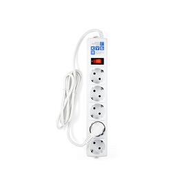  Сетевой фильтр Powercube SPG-B-15-WHITE 5м (5 розеток) белый (коробка) 