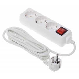  Сетевой удлинитель Buro BU-PS3.3/W 3м (3 розетки) белый 