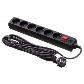  Сетевой фильтр Buro 600SH-16-5-B 5м (6 розеток) черный 