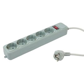  Сетевой фильтр PC Pet AP01006-3-G 3м (5 розеток) серый (пакет ПЭ) 