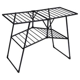  Сушилка для белья Laima Home 700475 Quatro Black раскладная 4 зоны, 2 уровня, 22 метра 