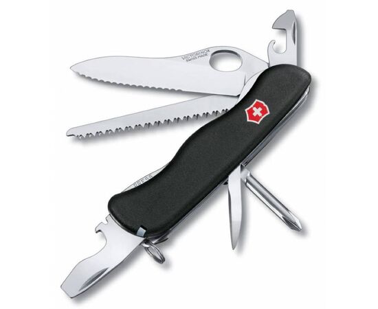  Нож перочинный Victorinox Trailmaster One Hand Wavy Edge (0.8463.MW3) 111мм 12функций черный карт.коробка 
