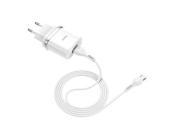  СЗУ HOCO C12Q Smart QC3.0 + Type-C (белый) 