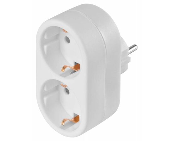  Сетевой разветвитель Buro BU-PS2G-W (2 розетки) белый 