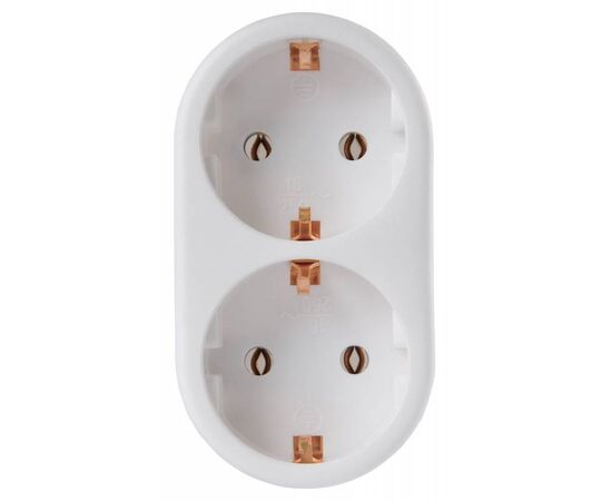  Сетевой разветвитель Buro BU-PS2G-W (2 розетки) белый 