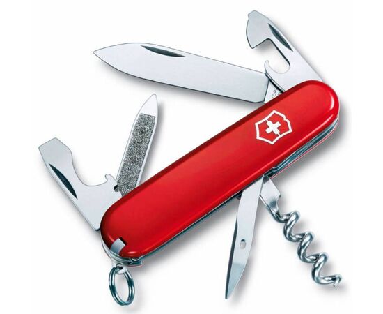  Нож перочинный Victorinox Sportsman (0.3803) 84мм 13функций красный карт.коробка 